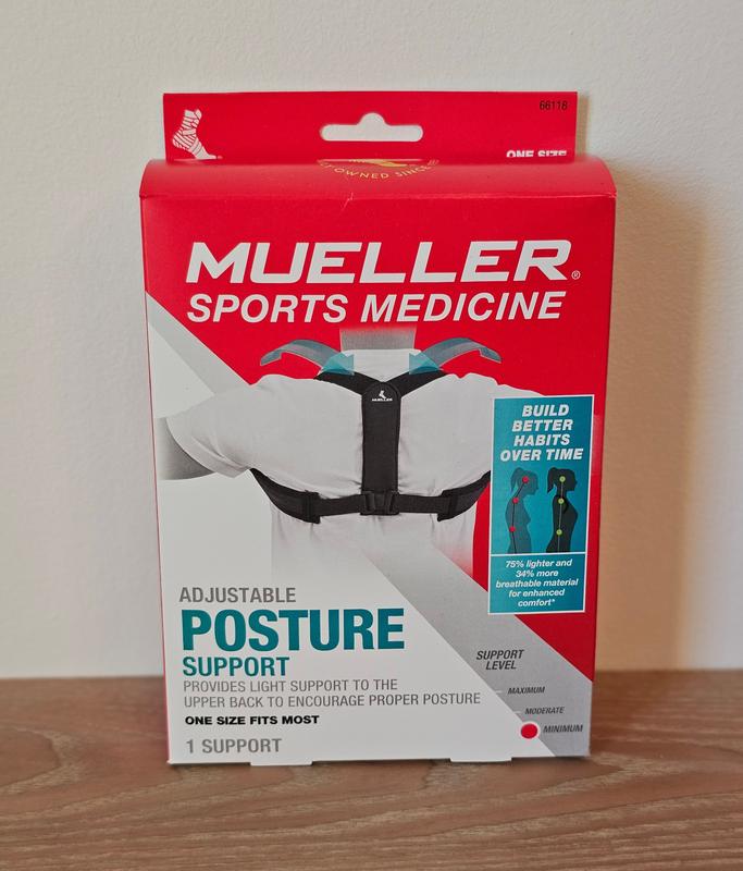 Mueller Sports Medicine Adjustable Posture Support, Unisex, One Size Fits  Most, Light Back Support to Help Improve Posture 
