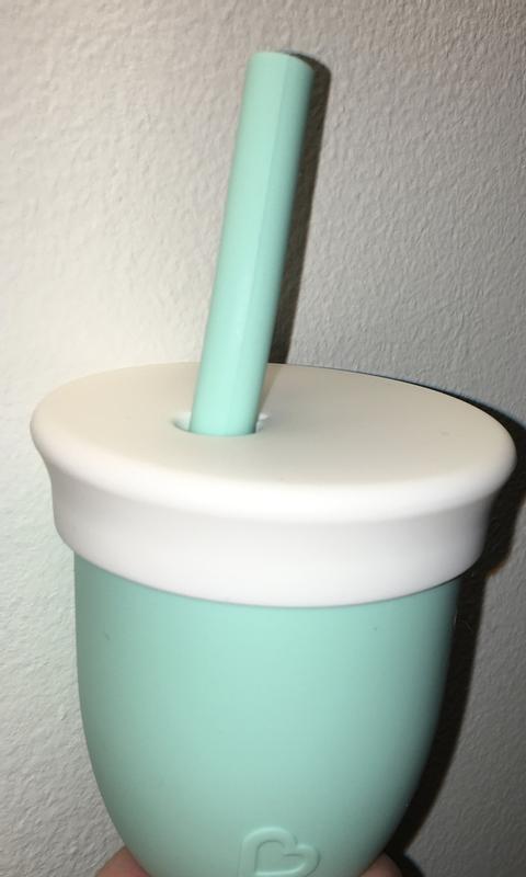 Munchkin C’est Silicone! Training Cup with Straw, 4oz, Mint