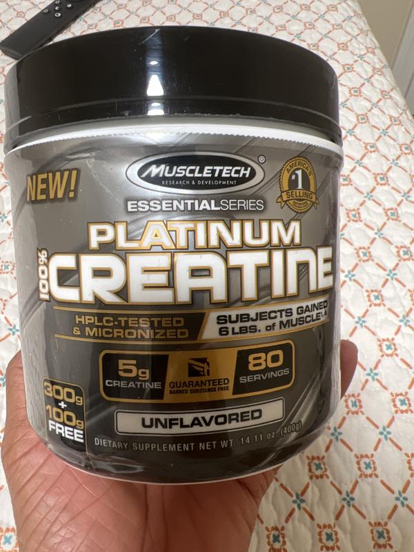 Muscletech Platinum Micronised Creatine 400G - buy online in low price,  check reviews