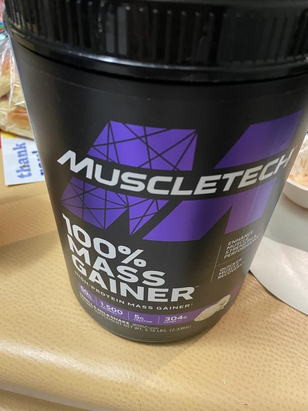 Muscle Tech 100% Mass Gainer, Milkshake Vanilla