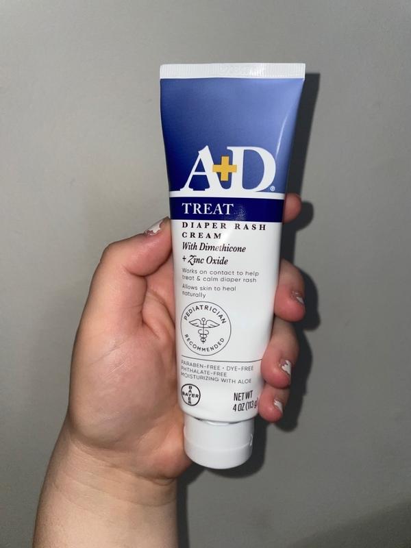 A & D Zinc Oxide Cream with Aloe, 4 oz