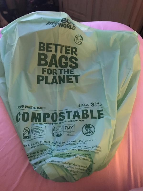 Buy ecomelo Compostable Trash Bags, 3 Gallon/11.35 Liter, 100 count, Extra  thick 0.71 Mils, Kitchen Food Scrap/Organic Waste Bags certified  Biodegradable BPI ASTM D6400, HOME Compostable EN13432 & AS5810 Now! Only $