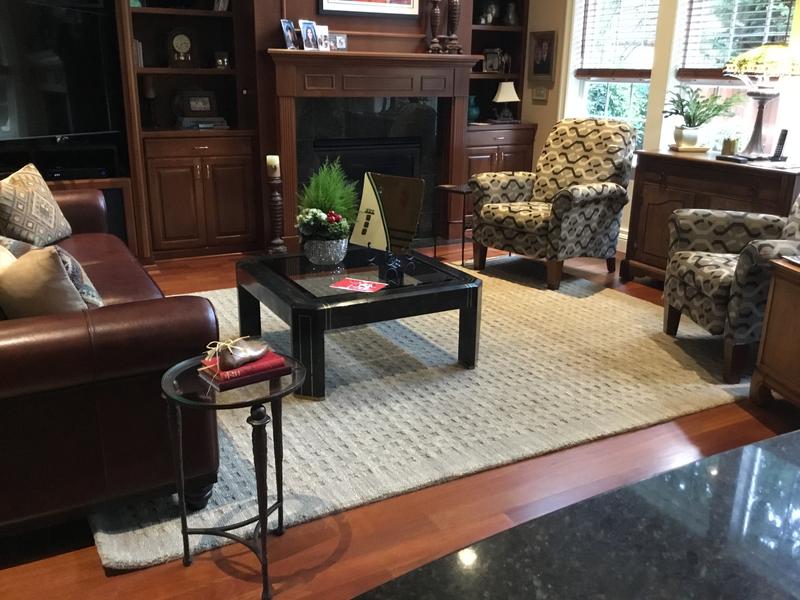 Our beautiful Nourison Marana carpet.