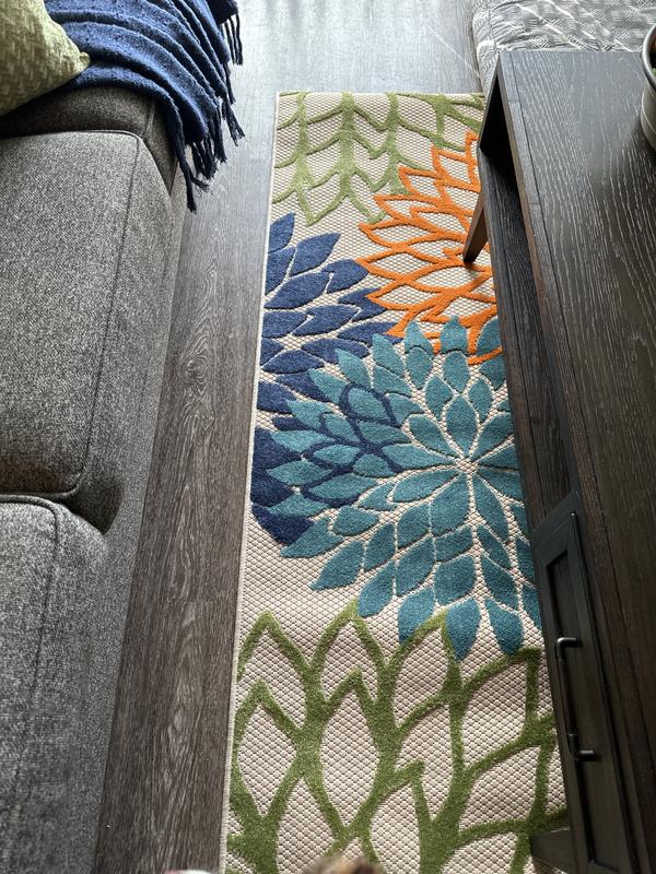 Aloha Multicolor Indoor/Outdoor Floral Rug, ALH05 | Nourison