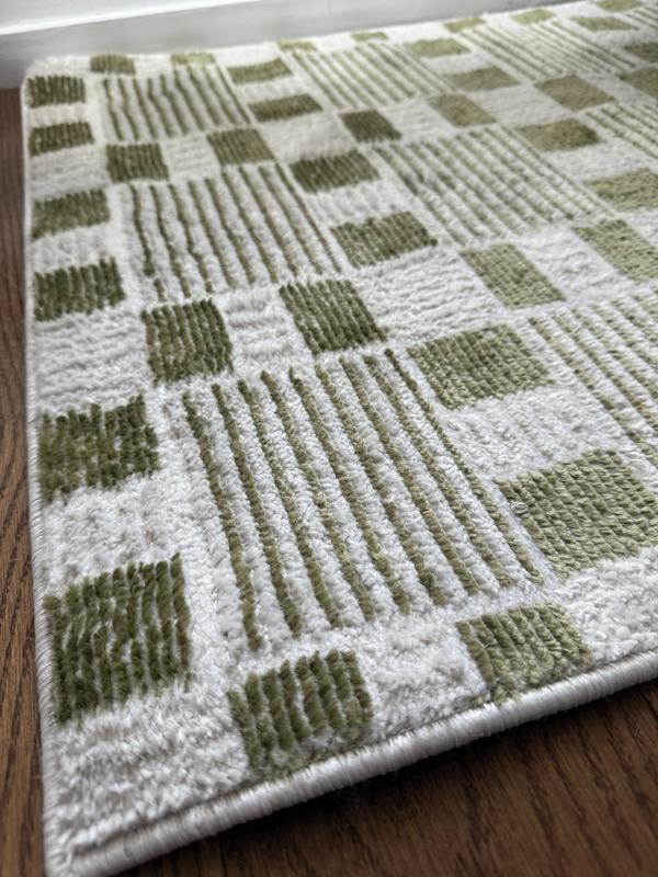 Nordic Green Indoor only Geometric Rug, NRC13 | Nourison