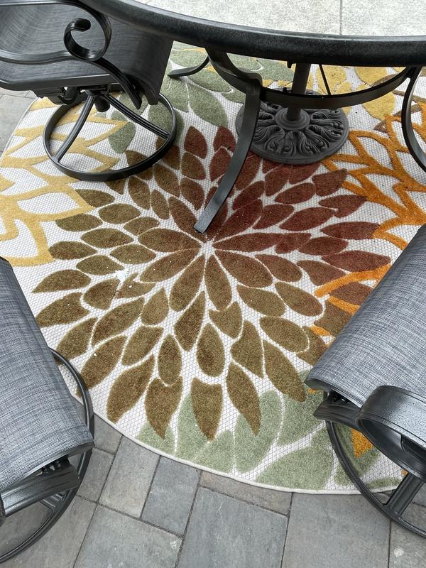 Aloha Floral Red/Multicolored Outdoor Rug, ALH05 | Nourison Home