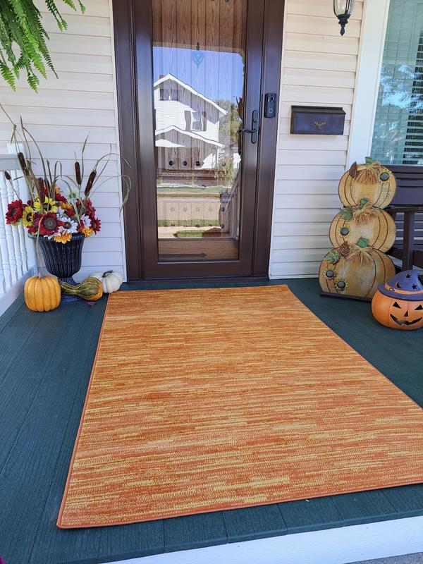 Nourison Home Essentials 2 X 16 (ft) Sunburst Indoor/Outdoor Solid ...