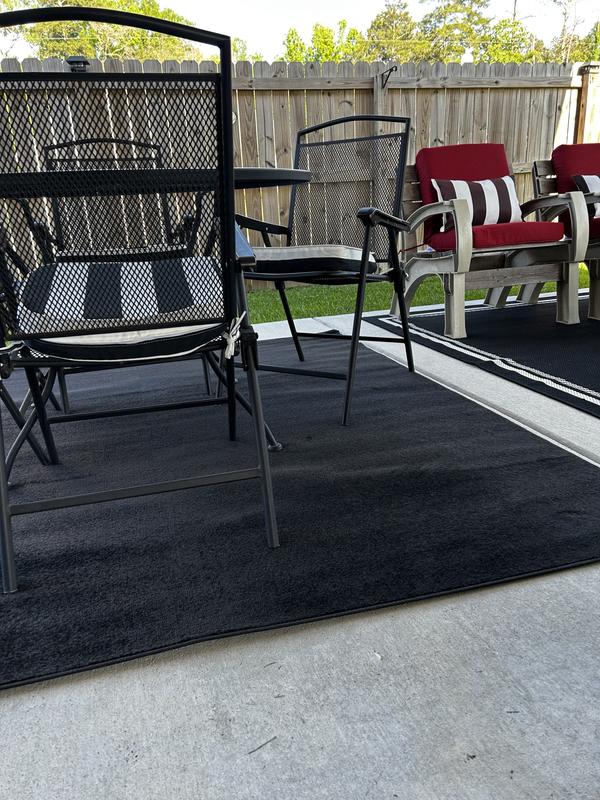 Nourison Home ESSENTIALS NRE01 BLACK 6' x 9' AREA RUG