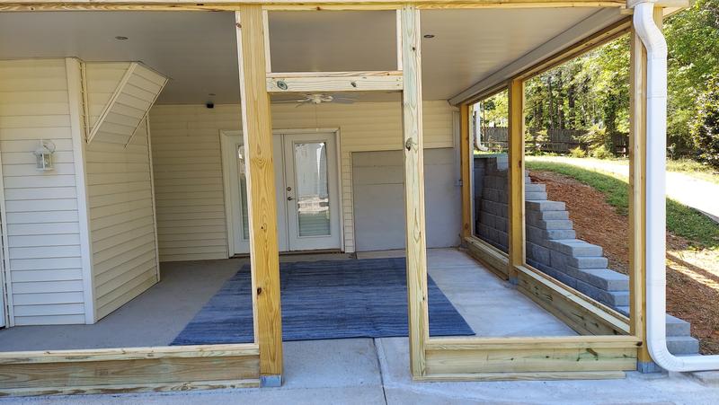 New rug for the screened porch