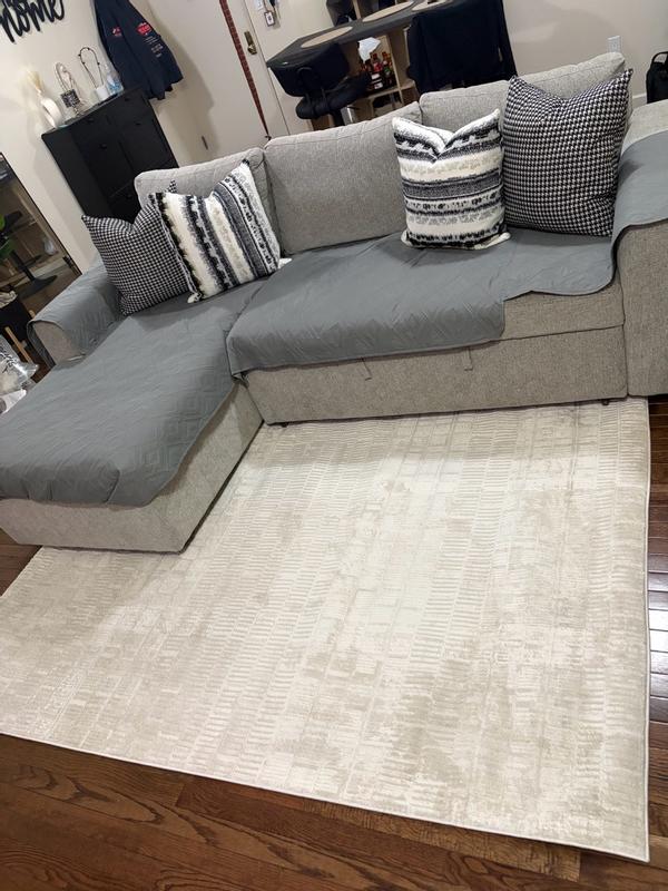 Nordic Ivory Indoor only Abstract Rug, NRC10 | Nourison