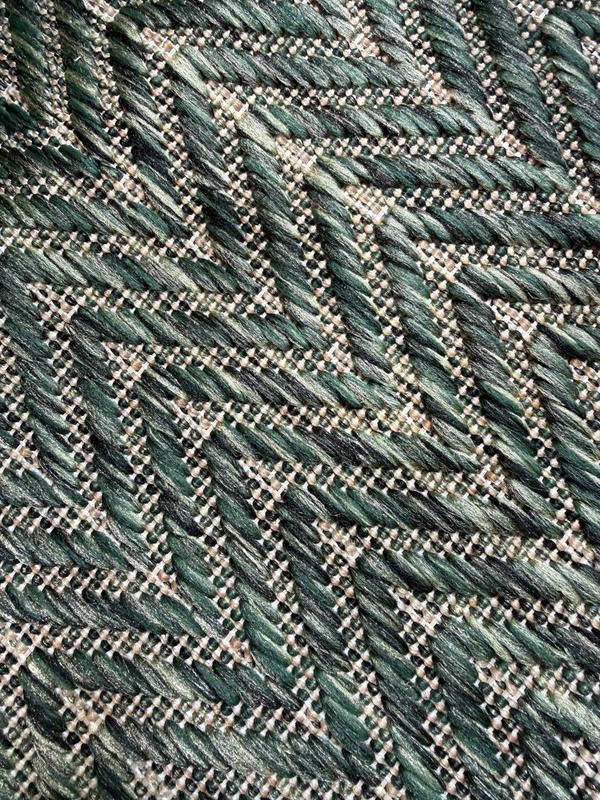 Horizon Indoor/Outdoor Green Indoor/Outdoor Chevron Rug, HOZ02