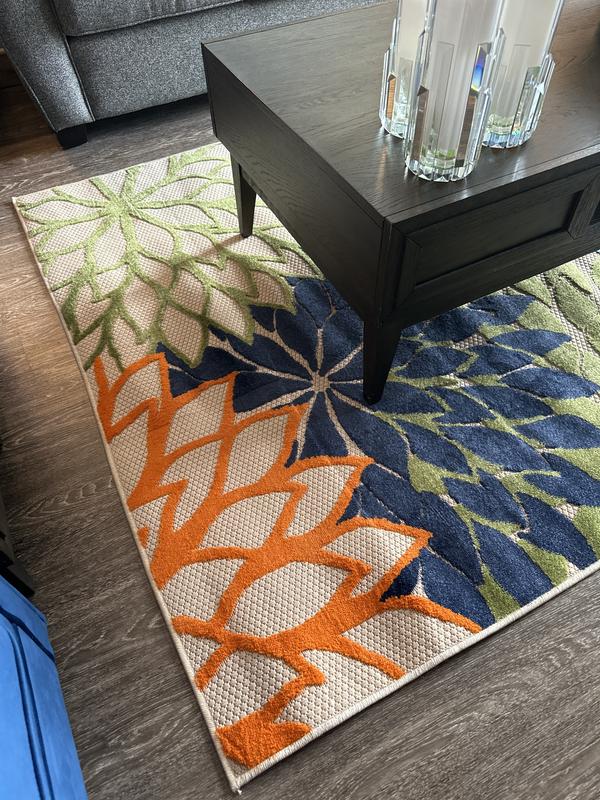 Aloha Multicolor Indoor/Outdoor Floral Rug, ALH05 | Nourison