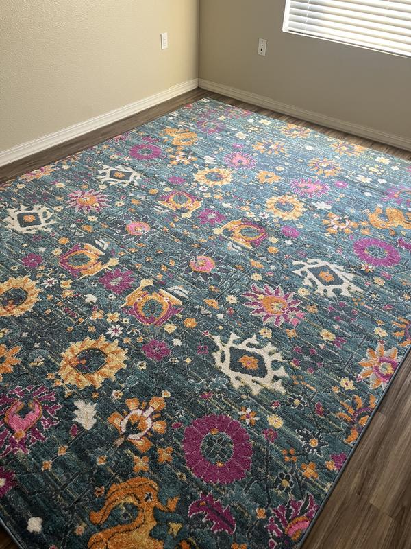 Nourison Passion 2 X 7 (ft) Silver Indoor Abstract Area Rug 99446387899 ...
