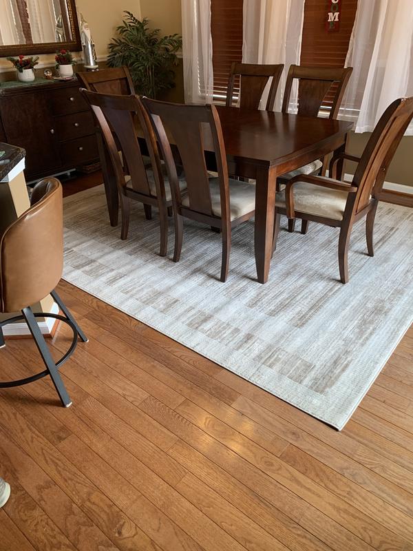 Serenity Home Mocha Ivory Indoor only Geometric Rug, SRH07