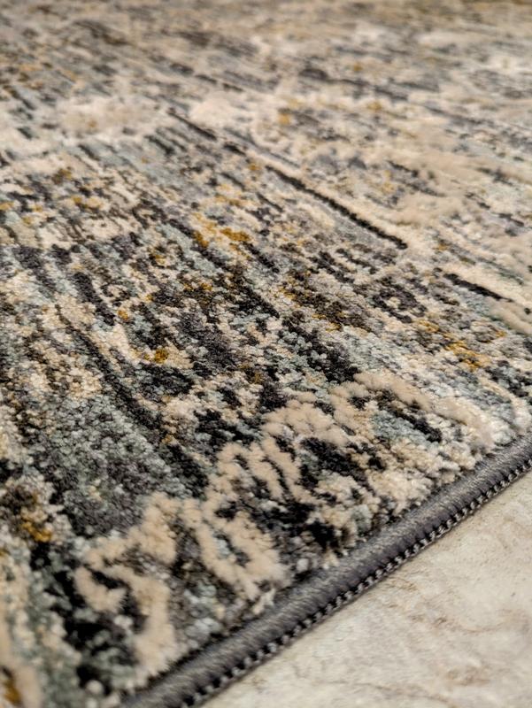 Lynx Charcoal Indoor only Persian Rug, LNX08 | Nourison Home