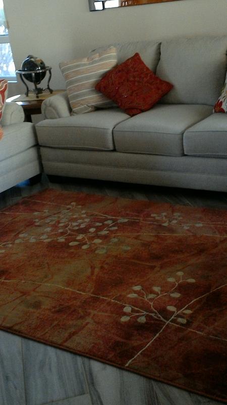 SOMERSET ST74 FLAME AREA RUG
