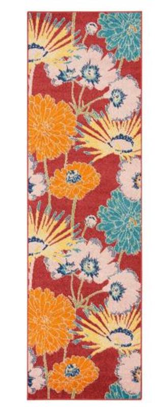 Allure Red Multicolor Floral Runner online product photo