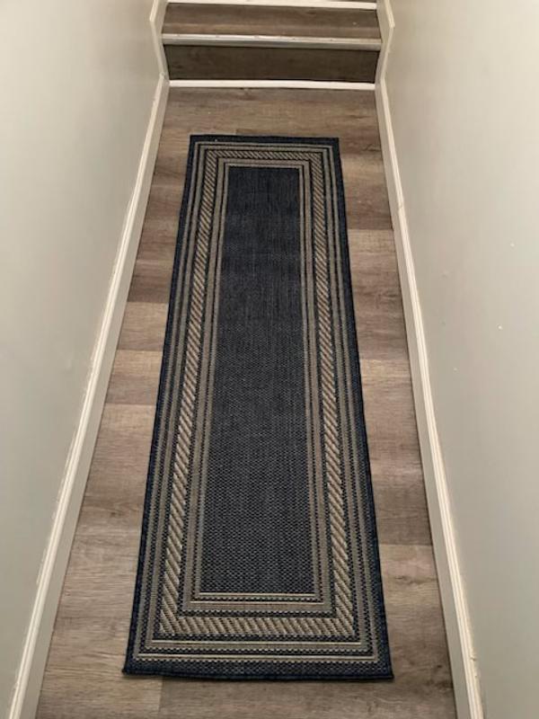 Nourison Home 9 x 12 (ft) Loomed Denim Rectangular Indoor/Outdoor ...