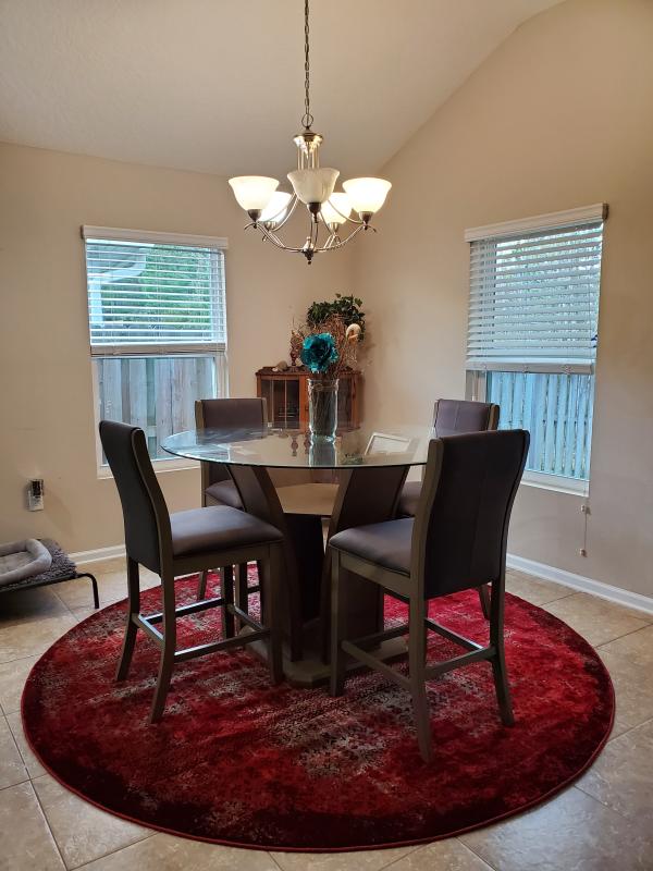 Looks great under the new table