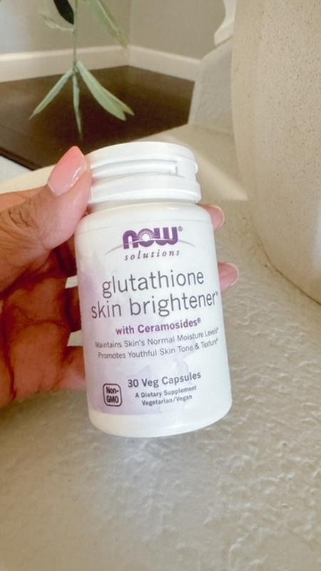 Glutathione Skin Brightener Natural Veg Capsules NOW