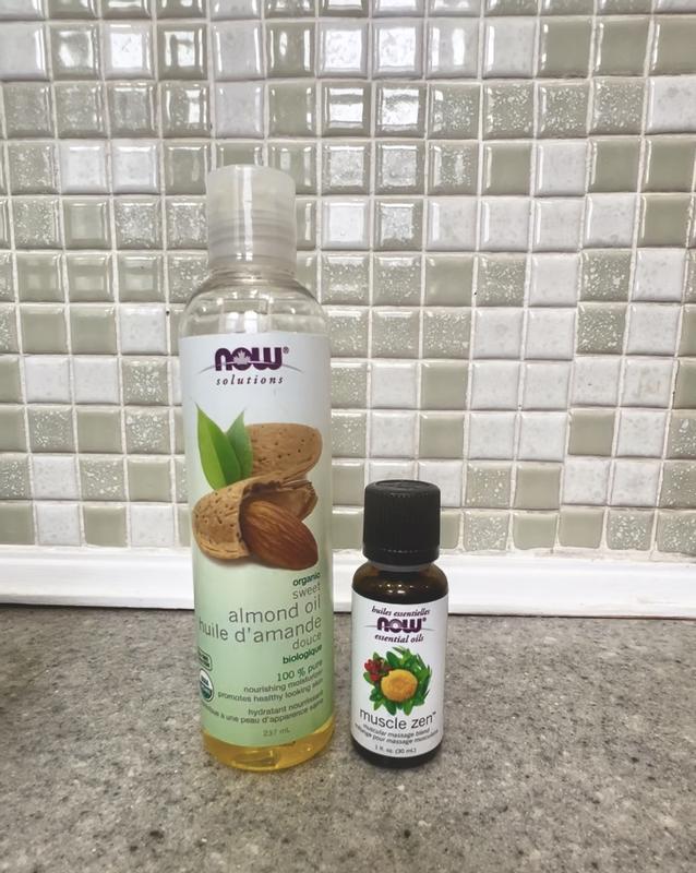 Almond Oil and Muscle Zen Oil