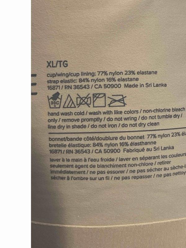 Customer photo for "Hand wash. Do NOT tumble dry."