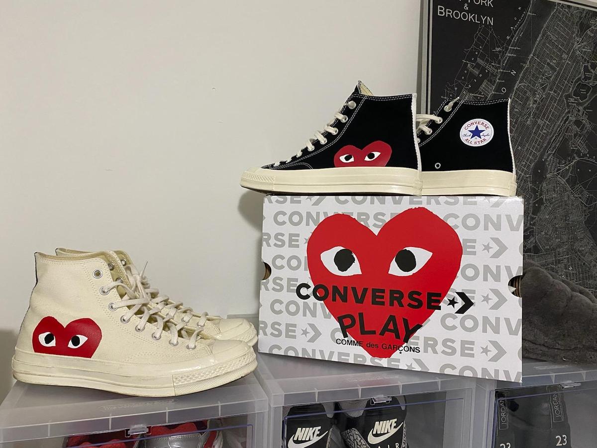 Comme Des Garcons Play X Converse Chuck Taylor Hidden Heart High Top Sneaker Nordstrom