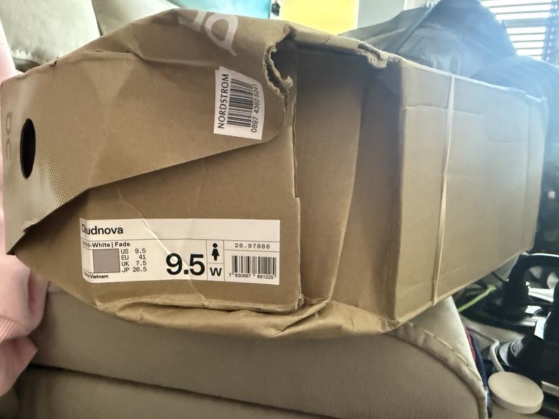 Customer photo for "Great sneaker terrible service"
