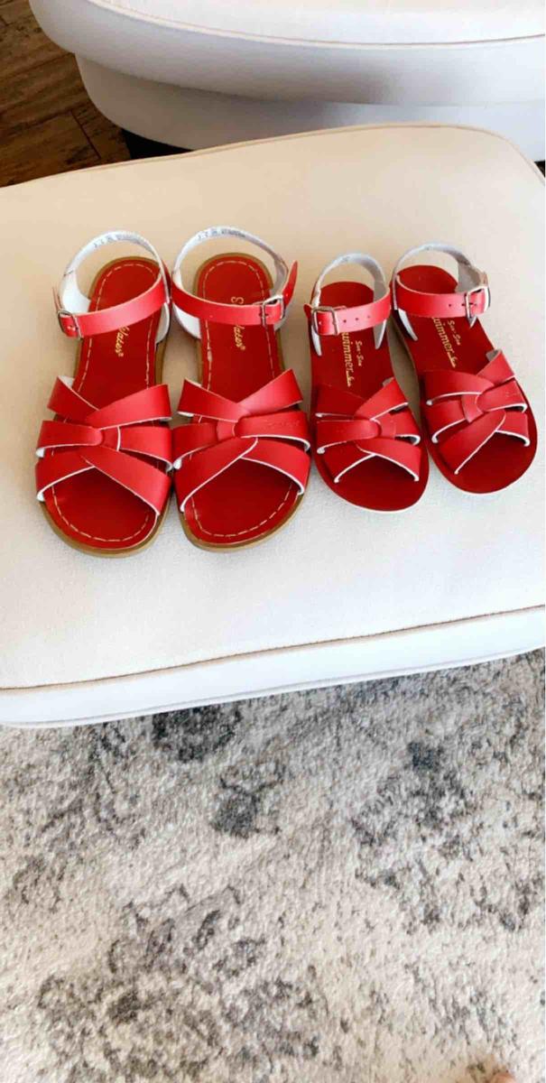Customer photo for "best sandals ever"