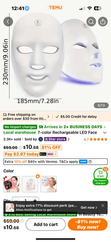 Customer photo for "Not authentic- can find on Temu"