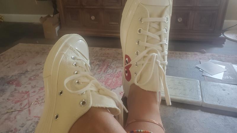 Customer photo for "Converse PLAY hidden heart sneakers"