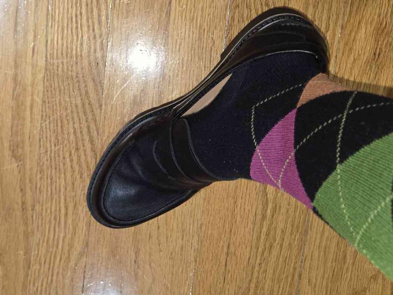 Customer photo for "Blondo waterproof penny loafer in black."