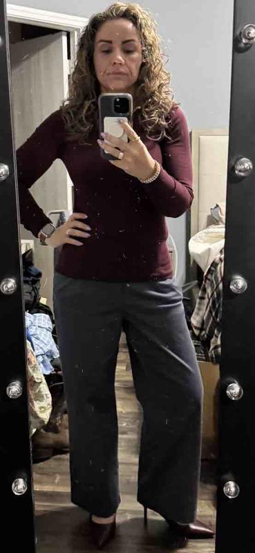 Customer photo for "Beautiful Trousers, but Pay Attention to Sizing"