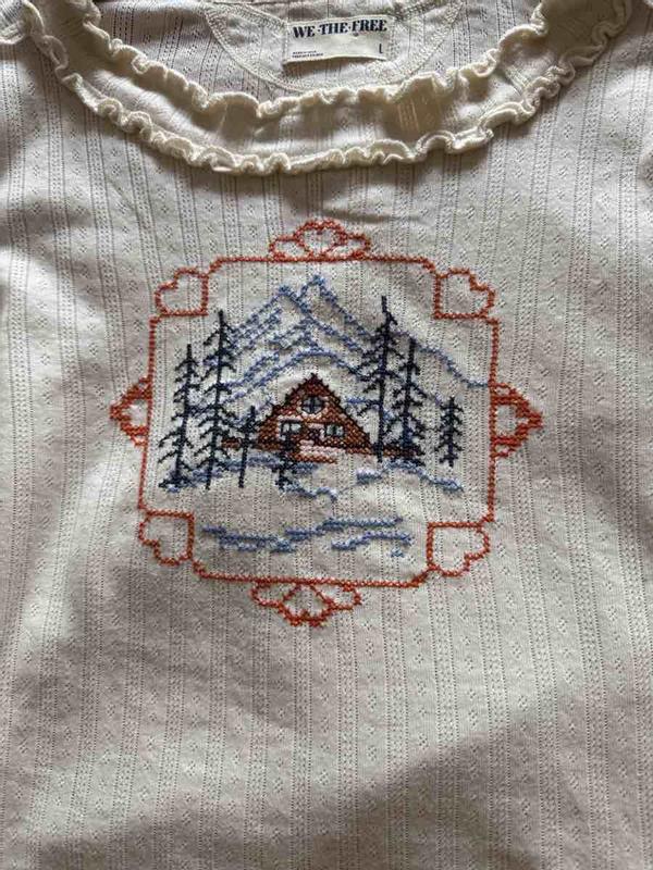Customer photo for "the cutest top"