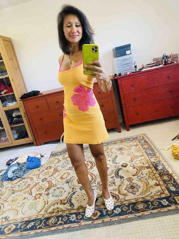 Customer photo for "super cute summer dress for the price."