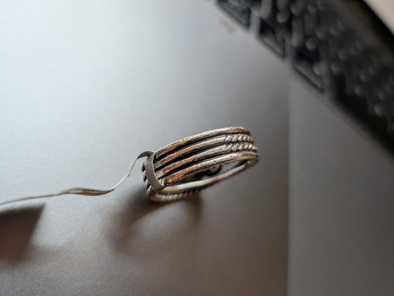 Customer photo for "Ring arrived Used."