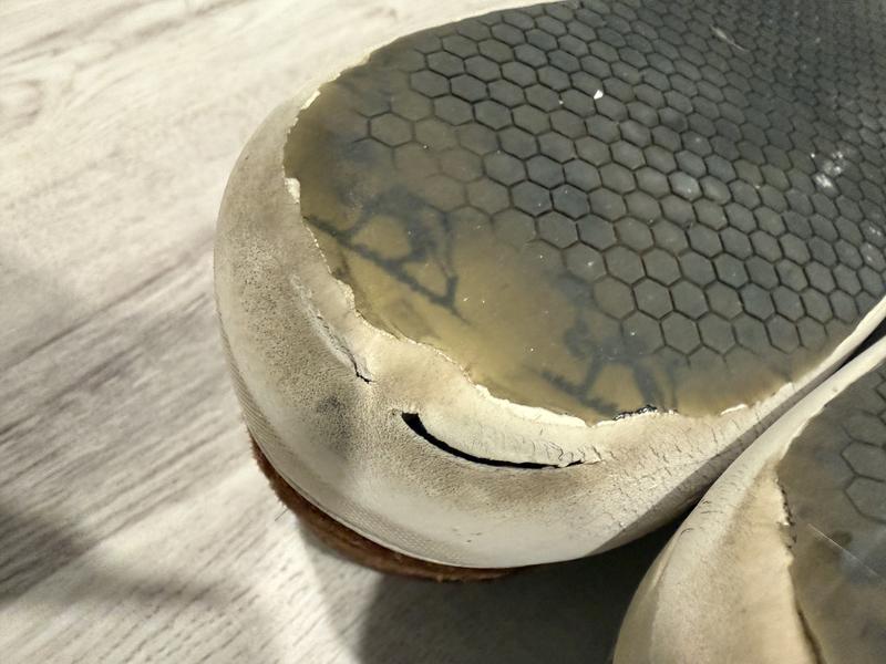 Customer photo for "Soles wore away in months"