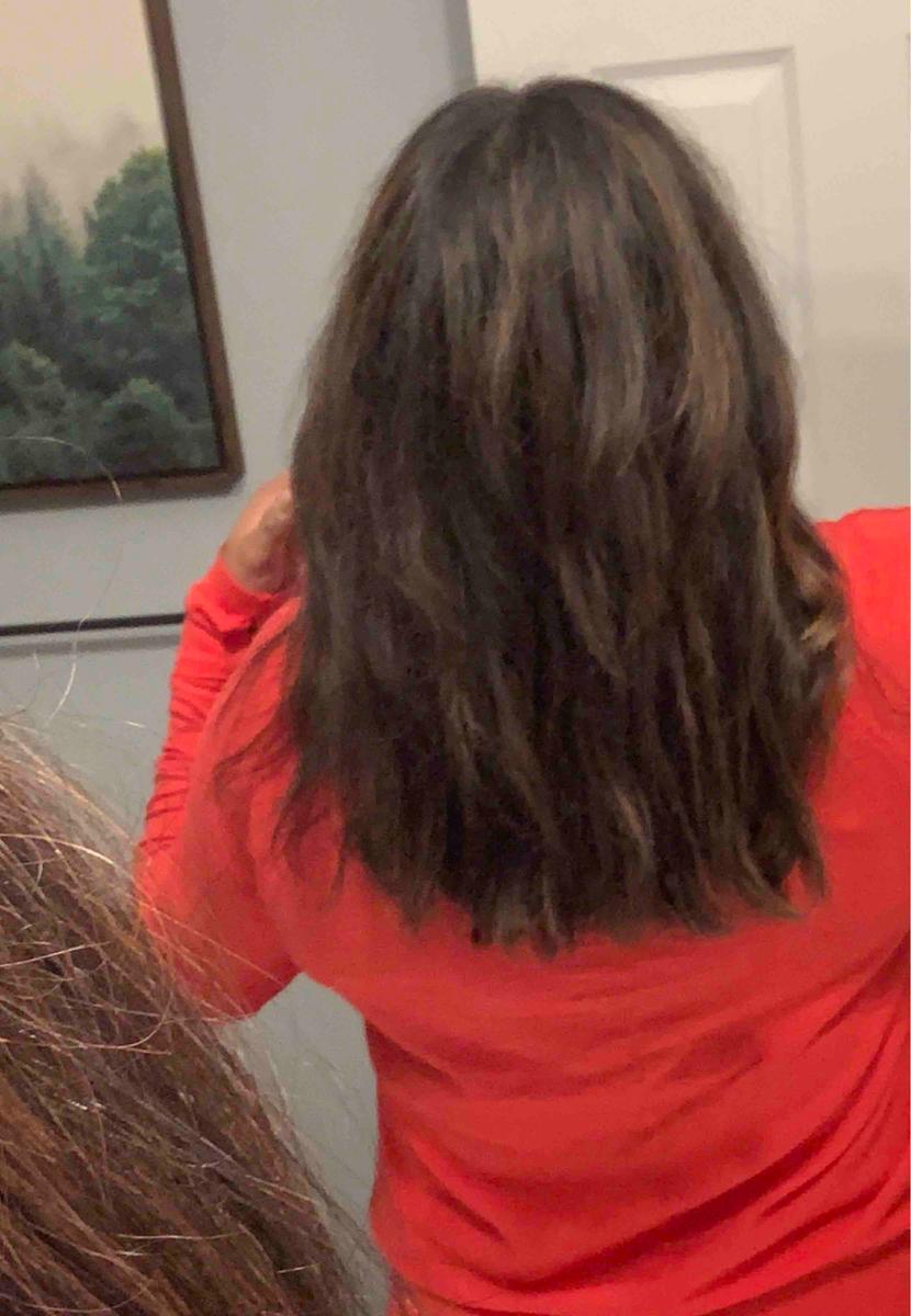 Customer photo for "Beachy waves with this little flat iron"