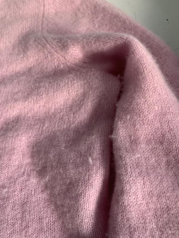 Customer photo for "Disappointed! horrible piling after only 2 wears"