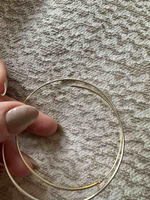 Customer photo for "Gold Finish Rubs Off"