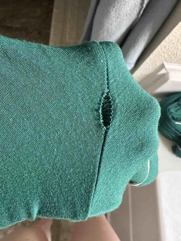 Customer photo for "Cheap and already ripped"