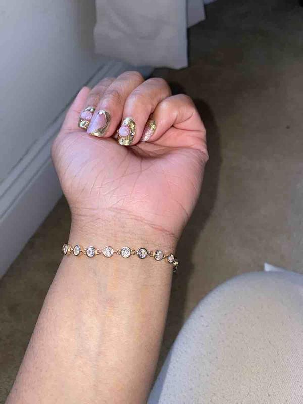 Customer photo for "nice dainty looking bracelet"