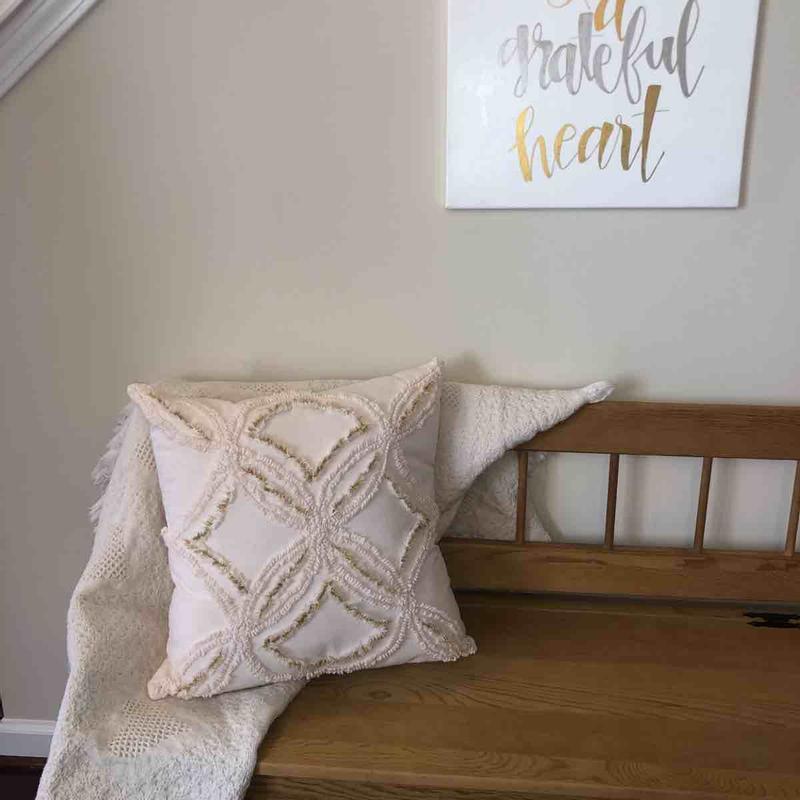 Customer photo for "GREAT in both blush and grey!"