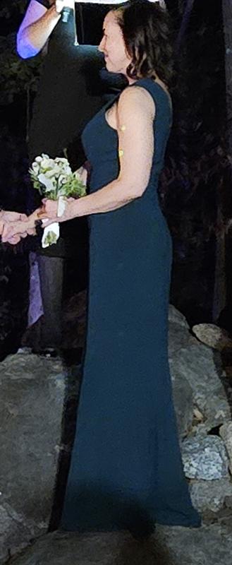 Customer photo for "Gorgeous fit, color and perfect for a wedding"