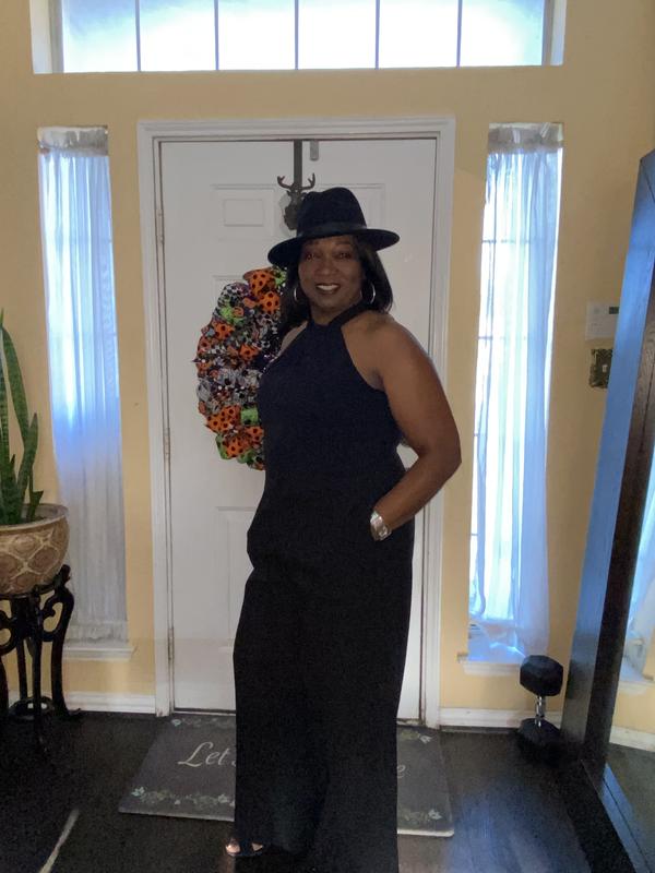 Customer photo for "Halter neck jumpsuit"