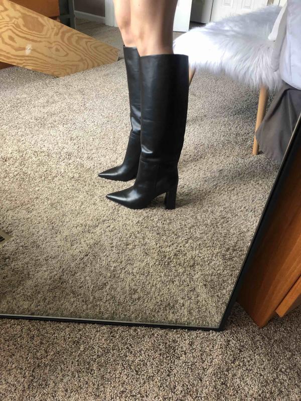 Customer photo for "too big in the calf"