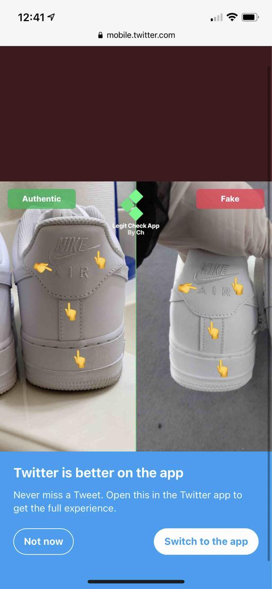 Customer photo for "SOLD FAKE AIR FORCES!"
