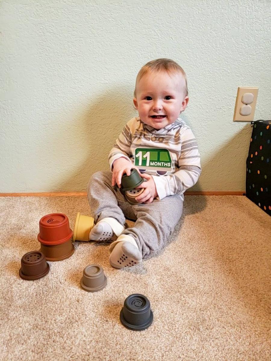 Customer photo for "Toddler Stacking Cups"