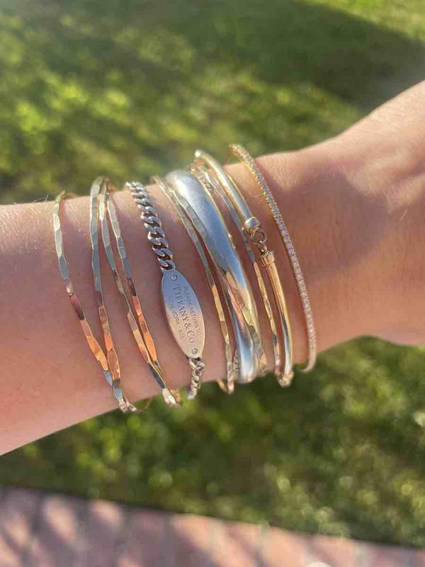 Customer photo for "diamond bangle"