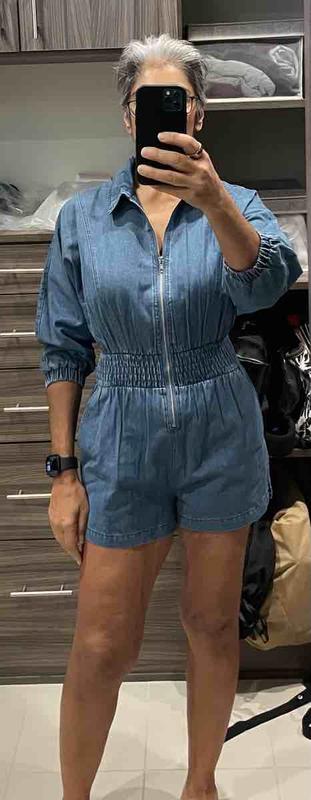 Customer photo for "Inseam too short for this petite gal"